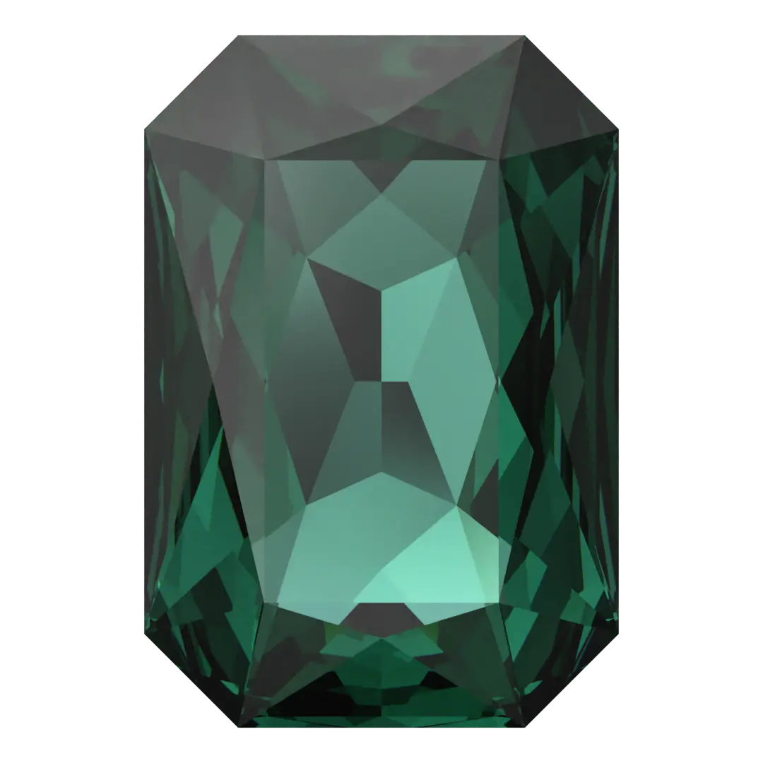 Swarovski Fancy Stones Thin Octagon (4627) Emerald - Bluestreak Crystals