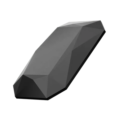 Swarovski Fancy Stones Thin Octagon (4627) Jet UNFOILED - Bluestreak Crystals