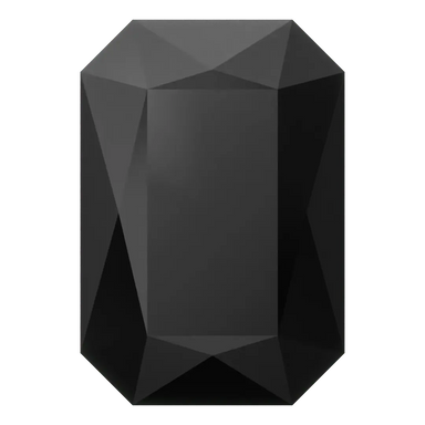 Swarovski Fancy Stones Thin Octagon (4627) Jet UNFOILED - Bluestreak Crystals