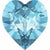 Swarovski Fancy Stones Xilion Heart (4884) Aquamarine-Swarovski Fancy Stones-5.5x5mm - Pack of 360 (Wholesale)-Bluestreak Crystals
