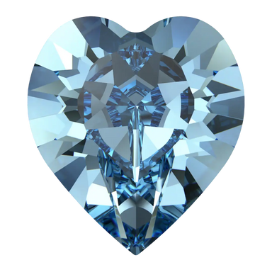 Swarovski Fancy Stones Xilion Heart (4884) Aquamarine - Bluestreak Crystals