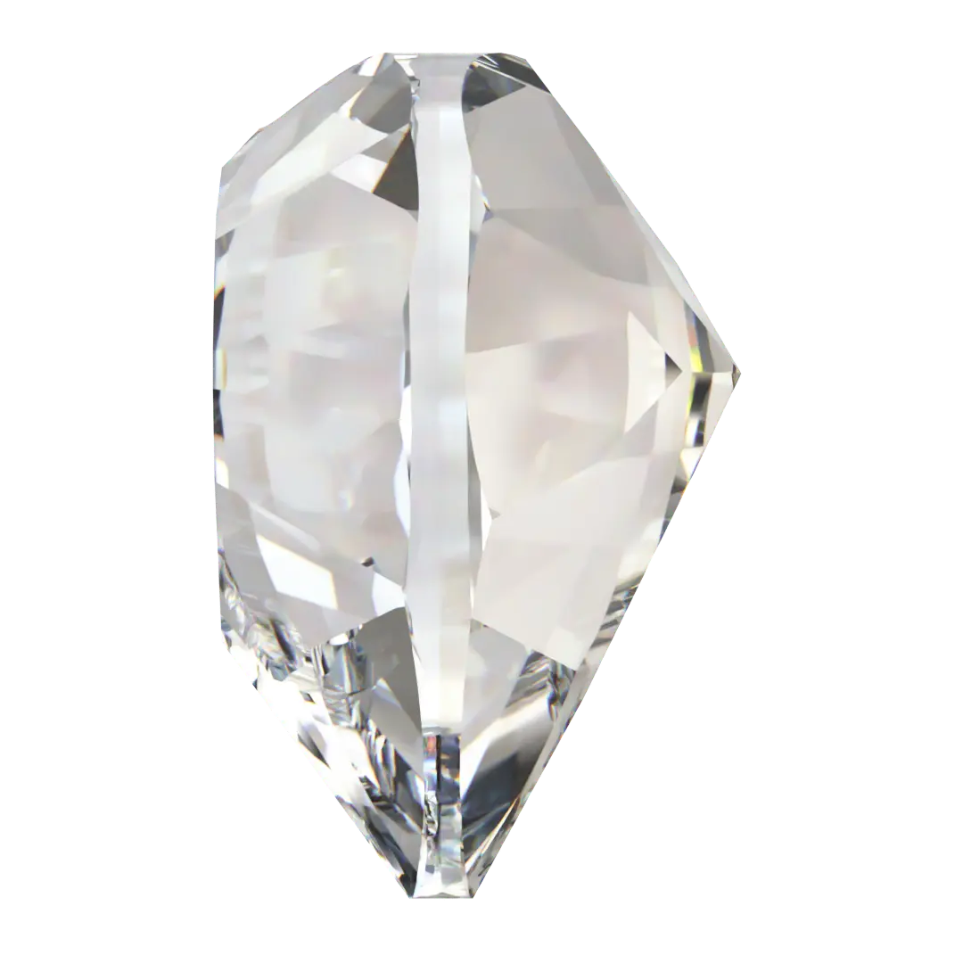 Swarovski Fancy Stones Xilion Heart (4884) Crystal Ignite UNFOILED - Bluestreak Crystals