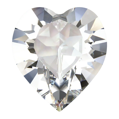 Swarovski Fancy Stones Xilion Heart (4884) Crystal Ignite UNFOILED - Bluestreak Crystals