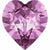 Swarovski Fancy Stones Xilion Heart (4884) Light Amethyst-Swarovski Fancy Stones-5.5x5mm - Pack of 360 (Wholesale)-Bluestreak Crystals