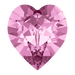 Swarovski Fancy Stones Xilion Heart (4884) Light Amethyst - Bluestreak Crystals