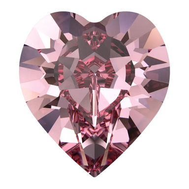Swarovski Fancy Stones Xilion Heart (4884) Light Rose - Bluestreak Crystals