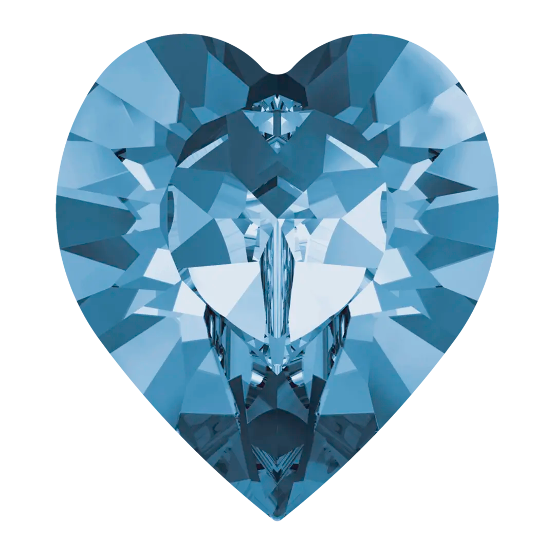 Swarovski Fancy Stones Xilion Heart (4884) Montana - Bluestreak Crystals