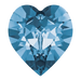 Swarovski Fancy Stones Xilion Heart (4884) Montana - Bluestreak Crystals