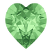 Swarovski Fancy Stones Xilion Heart (4884) Peridot - Bluestreak Crystals