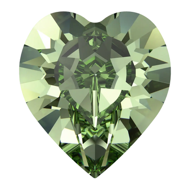 Swarovski Fancy Stones Xilion Heart (4884) Recreated Peridot - Bluestreak Crystals