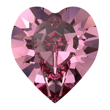 Swarovski Fancy Stones Xilion Heart (4884) Rose - Bluestreak Crystals