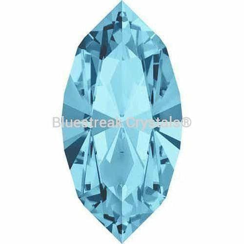 Swarovski Fancy Stones Xilion Navette (4228) Aquamarine-Swarovski Fancy Stones-4x2mm - Pack of 720 (Wholesale)-Bluestreak Crystals