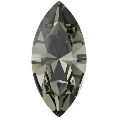 Swarovski Fancy Stones Xilion Navette (4228) Black Diamond - Bluestreak Crystals