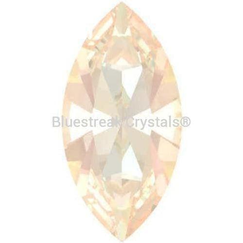Swarovski Fancy Stones Xilion Navette (4228) Crystal Ivory Cream Delite UNFOILED-Swarovski Fancy Stones-10x5mm - Pack of 360 (Wholesale)-Bluestreak Crystals