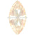 Swarovski Fancy Stones Xilion Navette (4228) Crystal Ivory Cream Delite UNFOILED-Swarovski Fancy Stones-10x5mm - Pack of 360 (Wholesale)-Bluestreak Crystals