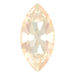 Swarovski Fancy Stones Xilion Navette (4228) Crystal Ivory Cream Delite UNFOILED - Bluestreak Crystals