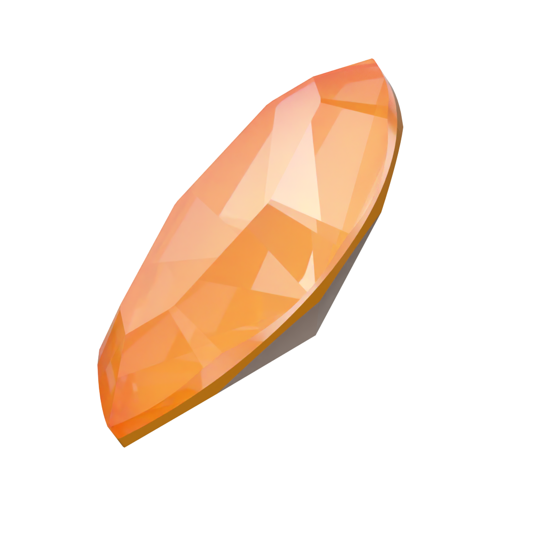 Swarovski Fancy Stones Xilion Navette (4228) Crystal Mango Ignite UNFOILED - Bluestreak Crystals