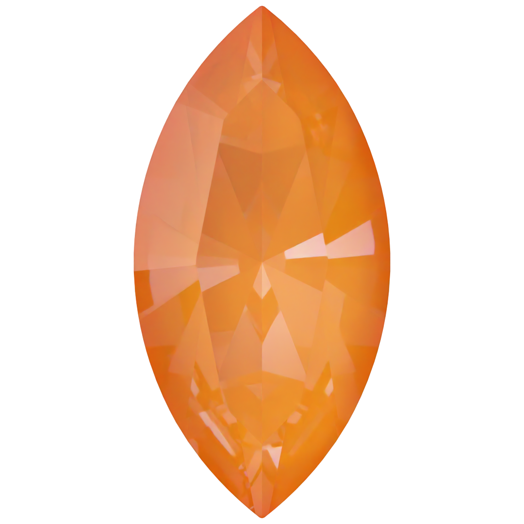 Swarovski Fancy Stones Xilion Navette (4228) Crystal Mango Ignite UNFOILED - Bluestreak Crystals