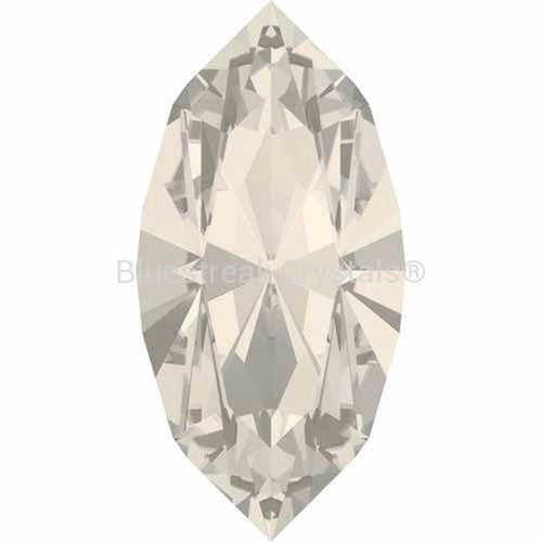 Swarovski Fancy Stones Xilion Navette (4228) Crystal Moonlight-Swarovski Fancy Stones-4x2mm - Pack of 720 (Wholesale)-Bluestreak Crystals