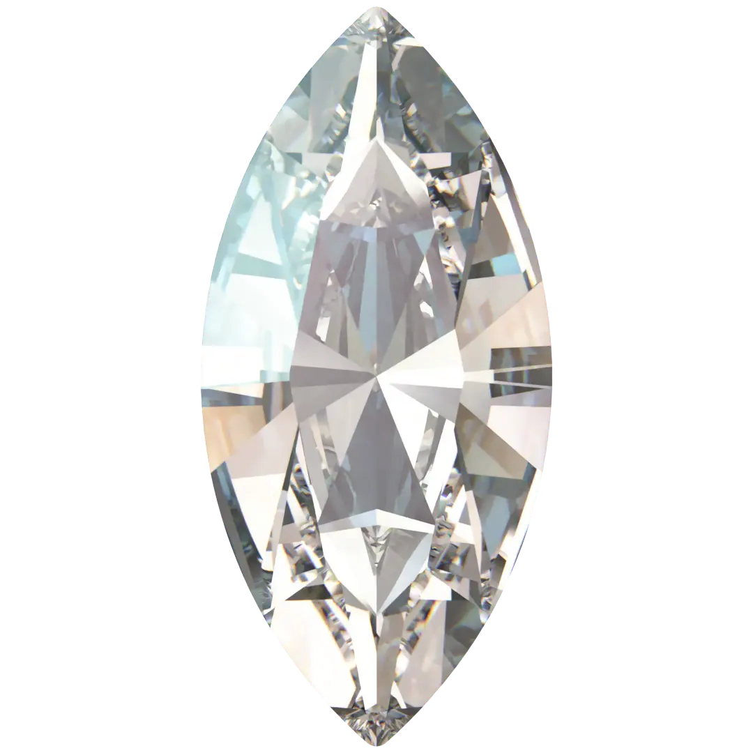 Swarovski Fancy Stones Xilion Navette (4228) Crystal Moonlight - Bluestreak Crystals