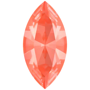 Swarovski Fancy Stones Xilion Navette (4228) Crystal Orange Ignite UNFOILED - Bluestreak Crystals