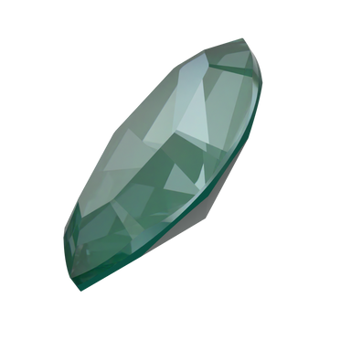 Swarovski Fancy Stones Xilion Navette (4228) Crystal Pine Green Ignite UNFOILED - Bluestreak Crystals