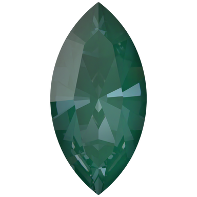 Swarovski Fancy Stones Xilion Navette (4228) Crystal Pine Green Ignite UNFOILED - Bluestreak Crystals