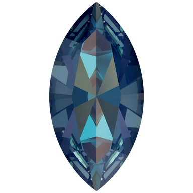 Swarovski Fancy Stones Xilion Navette (4228) Crystal Royal Blue Delite UNFOILED - Bluestreak Crystals