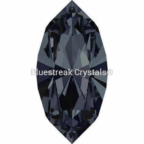 Swarovski Fancy Stones Xilion Navette (4228) Crystal Silver Night-Swarovski Fancy Stones-4x2mm - Pack of 720 (Wholesale)-Bluestreak Crystals