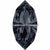 Swarovski Fancy Stones Xilion Navette (4228) Crystal Silver Night-Swarovski Fancy Stones-4x2mm - Pack of 720 (Wholesale)-Bluestreak Crystals