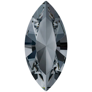 Swarovski Fancy Stones Xilion Navette (4228) Crystal Silver Night - Bluestreak Crystals
