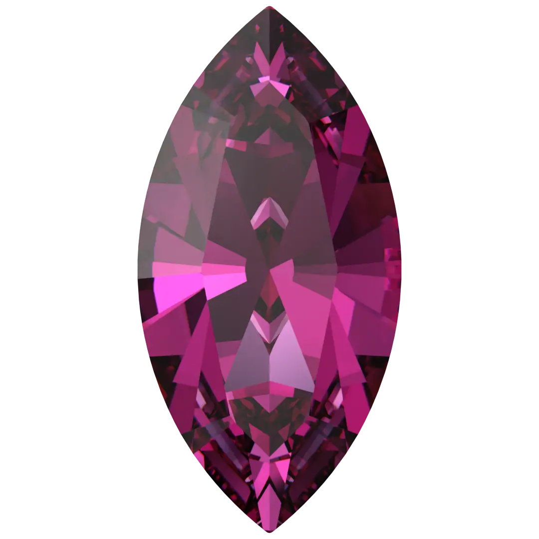 Swarovski Fancy Stones Xilion Navette (4228) Dark Rose - Bluestreak Crystals