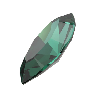 Swarovski Fancy Stones Xilion Navette (4228) Emerald - Bluestreak Crystals