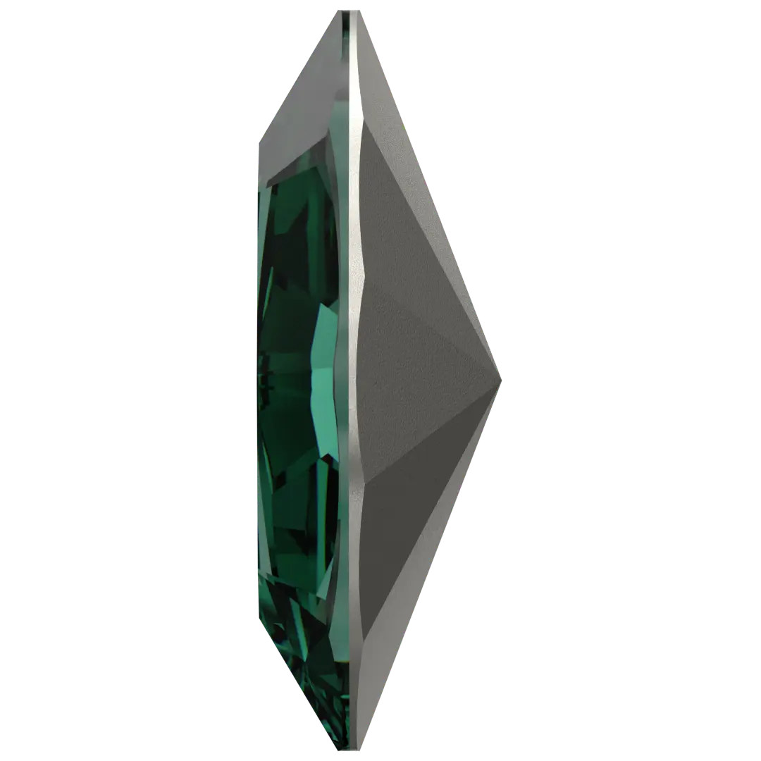 Swarovski Fancy Stones Xilion Navette (4228) Emerald - Bluestreak Crystals