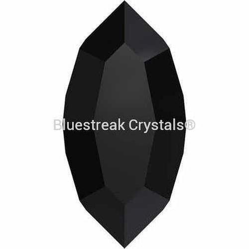 Swarovski Fancy Stones Xilion Navette (4228) Jet UNFOILED-Swarovski Fancy Stones-4x2mm - Pack of 720 (Wholesale)-Bluestreak Crystals