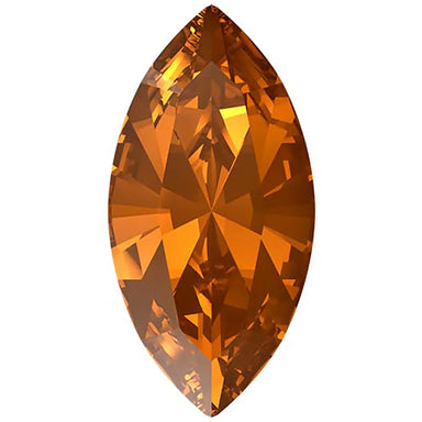 Swarovski Fancy Stones Xilion Navette (4228) Light Amber - Bluestreak Crystals