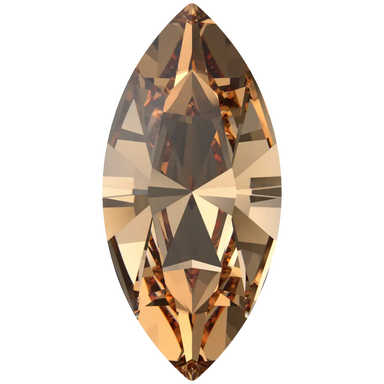 Swarovski Fancy Stones Xilion Navette (4228) Light Colorado Topaz - Bluestreak Crystals