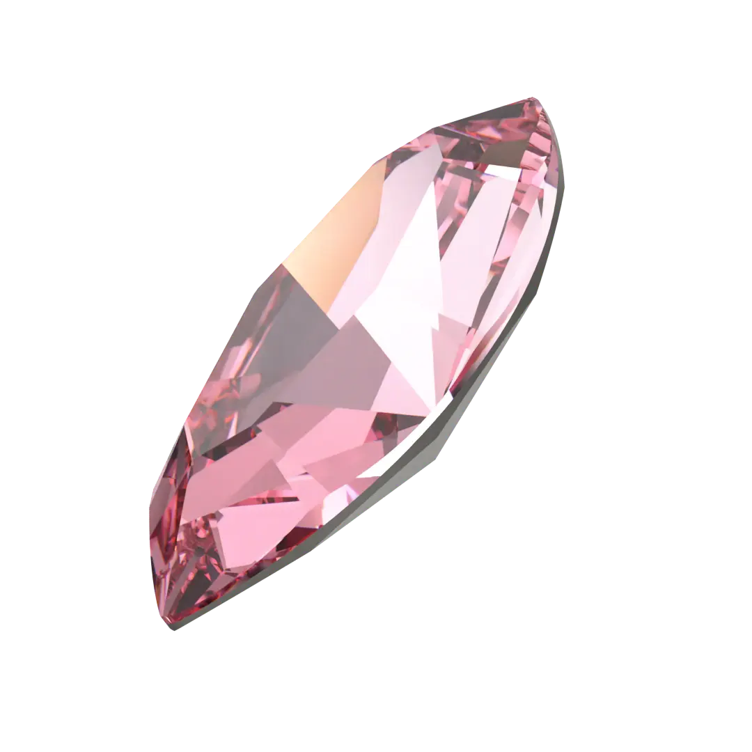 Swarovski Fancy Stones Xilion Navette (4228) Light Rose - Bluestreak Crystals