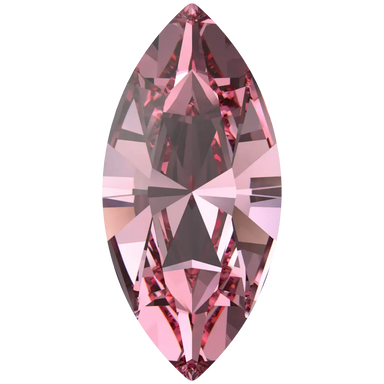 Swarovski Fancy Stones Xilion Navette (4228) Light Rose - Bluestreak Crystals