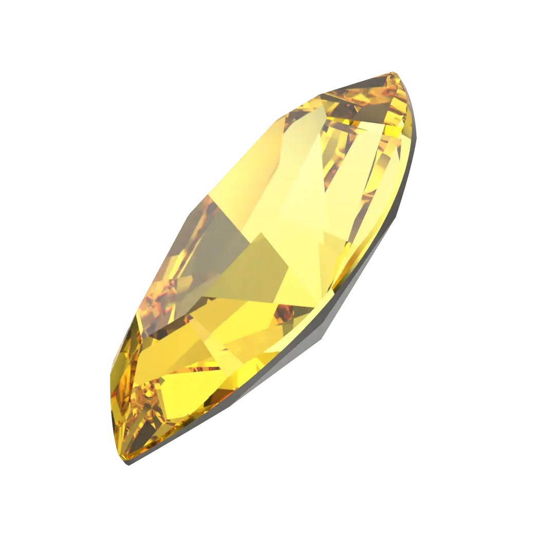 Swarovski Fancy Stones Xilion Navette (4228) Light Topaz - Bluestreak Crystals