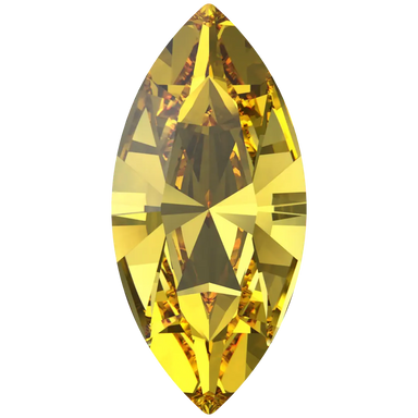 Swarovski Fancy Stones Xilion Navette (4228) Light Topaz - Bluestreak Crystals