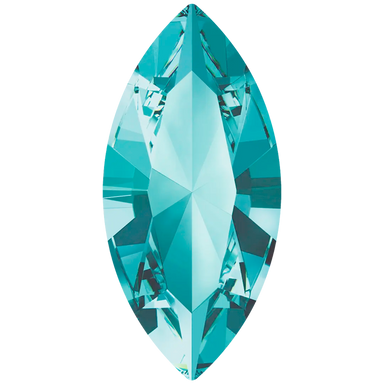 Swarovski Fancy Stones Xilion Navette (4228) Light Turquoise - Bluestreak Crystals
