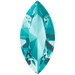 Swarovski Fancy Stones Xilion Navette (4228) Light Turquoise - Bluestreak Crystals