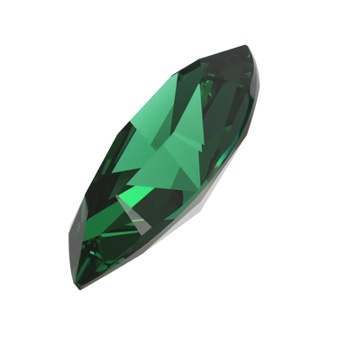 Swarovski Fancy Stones Xilion Navette (4228) Majestic Green - Bluestreak Crystals