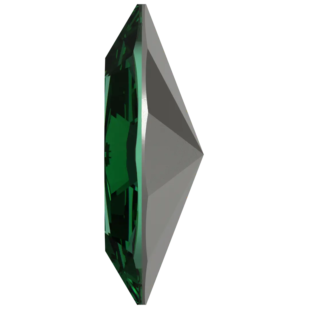 Swarovski Fancy Stones Xilion Navette (4228) Majestic Green - Bluestreak Crystals