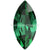 Swarovski Fancy Stones Xilion Navette (4228) Majestic Green-Swarovski Fancy Stones-4x2mm - Pack of 720 (Wholesale)-Bluestreak Crystals