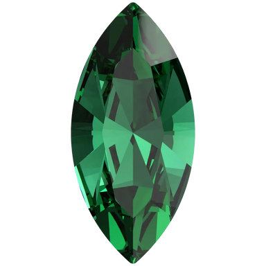 Swarovski Fancy Stones Xilion Navette (4228) Majestic Green - Bluestreak Crystals