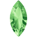 Swarovski Fancy Stones Xilion Navette (4228) Peridot - Bluestreak Crystals