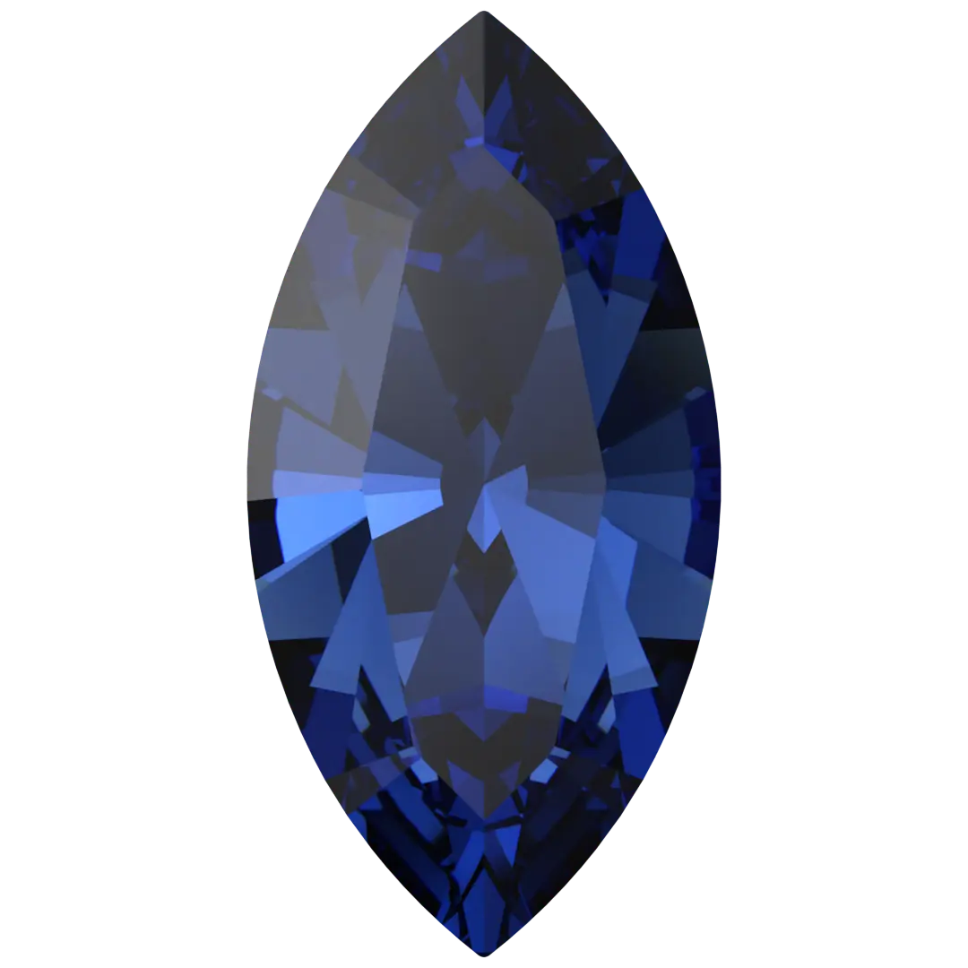 Swarovski Fancy Stones Xilion Navette (4228) Recreated Dark Sapphire - Bluestreak Crystals