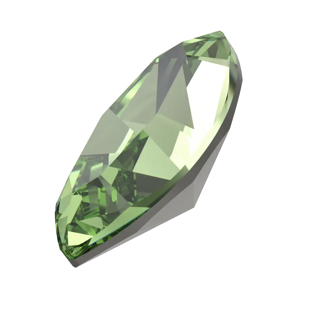 Swarovski Fancy Stones Xilion Navette (4228) Recreated Peridot - Bluestreak Crystals